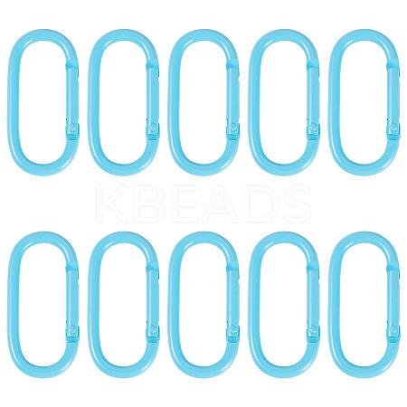 10Pcs Alloy Spring Gate Rings FIND-TA0009-25A-1