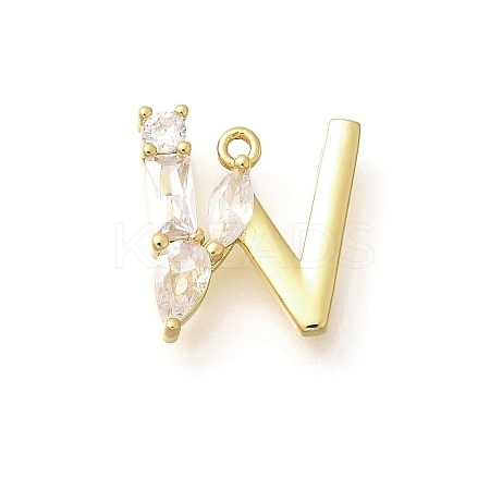 Brass Micro Pave Cubic Zirconia Pendants LS-KK-M310-01G-23-1