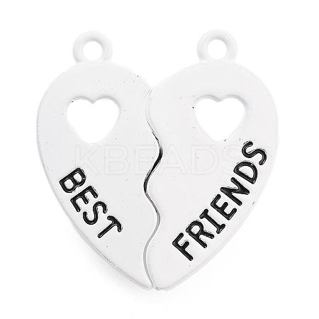 Alloy Enamel Split Pendants ENAM-P255-01A-1