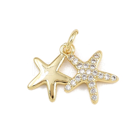 Brass Micro Pave Cubic Zirconia Pendants KK-A269-02D-G-1