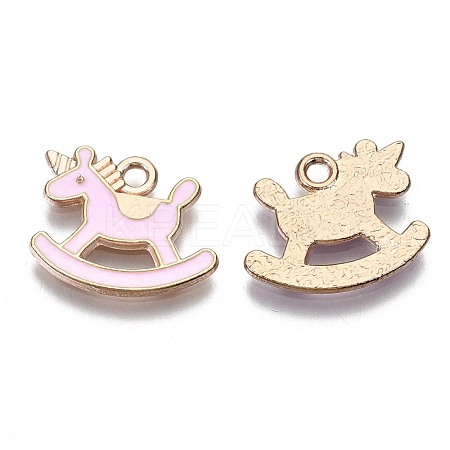 Alloy Enamel Pendants X-ENAM-S115-040D-1