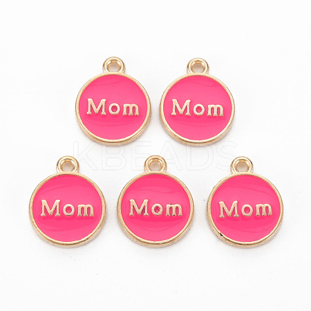 Mother's Day Alloy Enamel Charms ENAM-T016-11A-RS-1