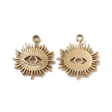 PVD Vacuum Plating 201 Stainless Steel Charms STAS-J401-VC550-1
