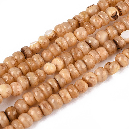Natural Freshwater Shell Dyed Beads Strands SHEL-T020-29A-04-1