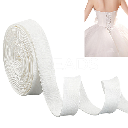Cloth Cord for Women's Wedding Dress Zipper Replacement SRIB-WH0007-08C-1