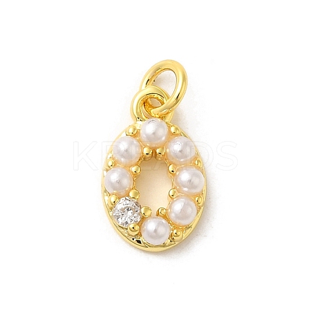 Real 18K Gold Plated Rack Plating Brass Micro Pave Cubic Zirconia Pendants KK-S396-02C-1