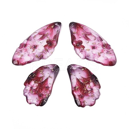 Transparent Epoxy Resin Pendants RESI-T057-30A-1