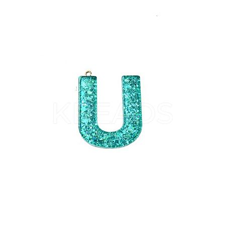Transparent Epoxy Resin Pendants CRES-YW0002-01U-1
