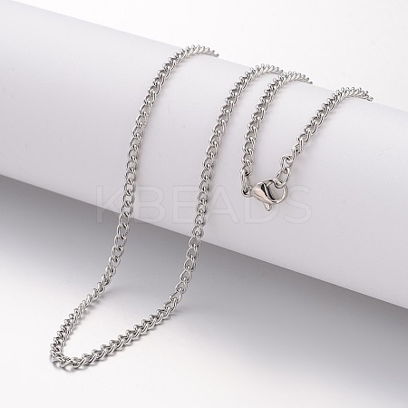 Non-Tarnish 304 Stainless Steel Necklace LS-MAK-K004-12P-1