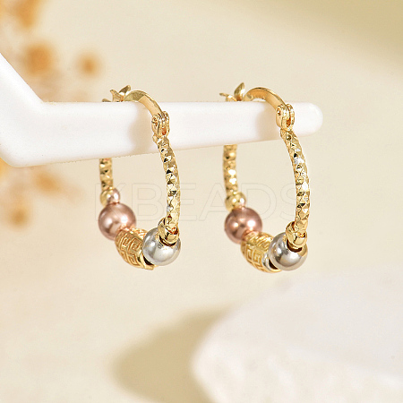 Brass Hoop Earrings KG9891-1-1