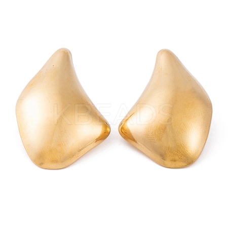 Ion Plating(IP) 304 Stainless Steel Stud Earrings for Women EJEW-L272-022G-1