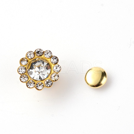 Alloy Rhinestones Rivets FIND-WH0072-63D-1