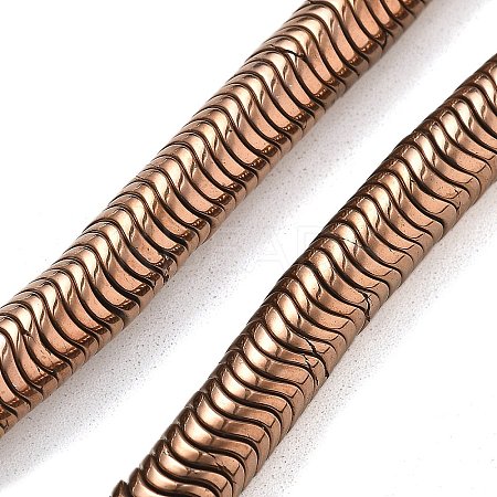 Electroplated Synthetic Non-magnetic Hematite Beads Strands G-B132-A01-01A-1