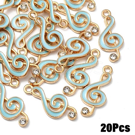 20Pcs Alloy Enamel Pendants ENAM-YW0006-34A-1