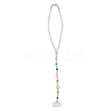 Cloud Resin Pendant Decoration HJEW-DR00020-1