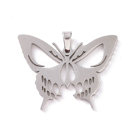 Non-Tarnish Hollow 201 Stainless Steel Pendants STAS-G273-05P-1