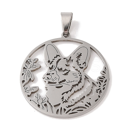 Non-Tarnish 201 Stainless Steel Pendants STAS-A094-04A-P-1