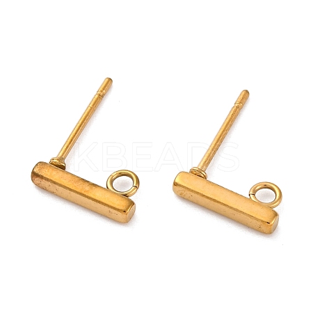 Ion Plating(IP) 316 Stainless Steel Stud Earring Findings STAS-E482-03B-G-A-1