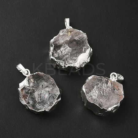 Natural Quartz Crystal Pendants G-P487-03P-1