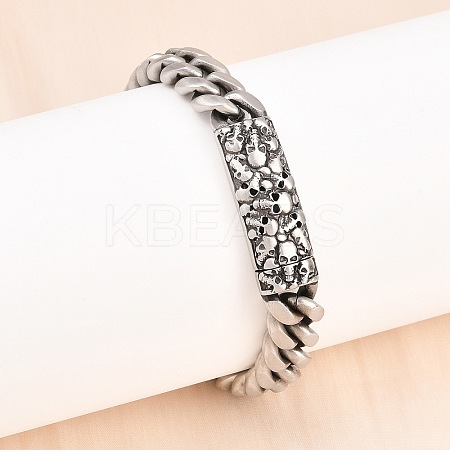 316 Surgical Stainless Steel Link Bracelets BJEW-C125-16-1