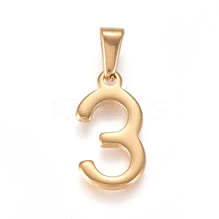 304 Stainless Steel Pendants STAS-L210-05G-G-1