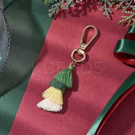 Tassel Pendant Decoration HJEW-JM02168-S-1