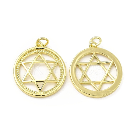 Brass Micro Pave Cubic Zirconia Pendants KK-E068-VB429-1