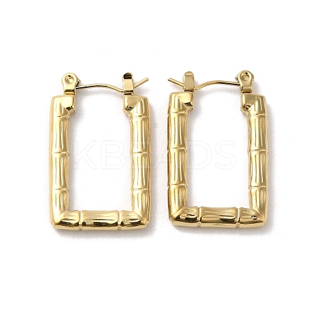 Rack Plating 304 Stainless Steel Hoop Earrings for Women EJEW-Z026-26G-1