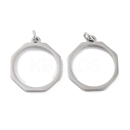 Non-Tarnish 304 Stainless Steel Pendants STAS-G324-01H-P-1