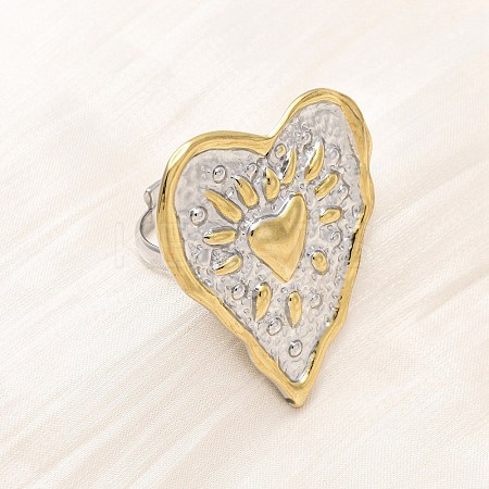 304 Stainless Steel Finger Rings for Women RJEW-B136-01-1