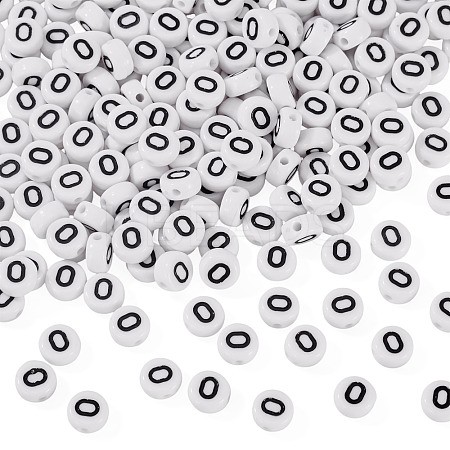 500Pcs Acrylic Beads SACR-TA0001-55O-1