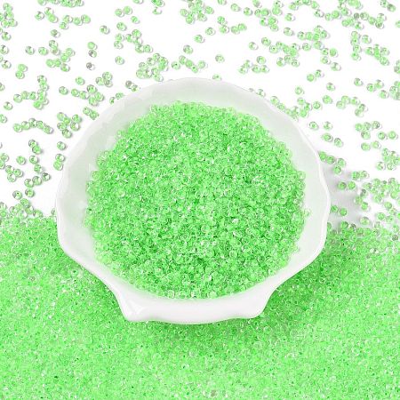 8/0 Inside Colours Transparent Glass Seed Beads X1-SEED-T007-06D-1