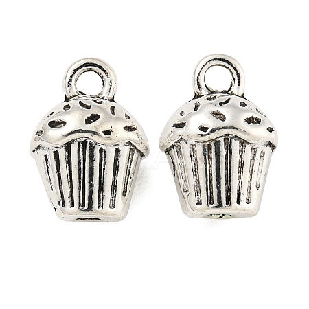 Cake Tibetan Style Alloy Pendants TIBEP-R344-26AS-LF-1