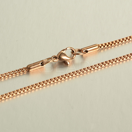304 Stainless Steel Box Chain Necklaces Necklaces LS-NJEW-L353-15-1