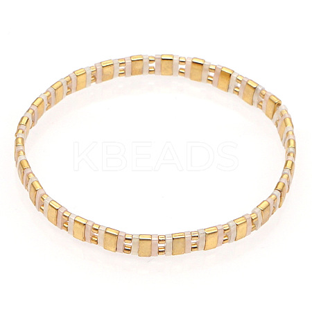 Bohemian Glass Seed Beaded Stretch Bracelets LS-JM4508-24-1