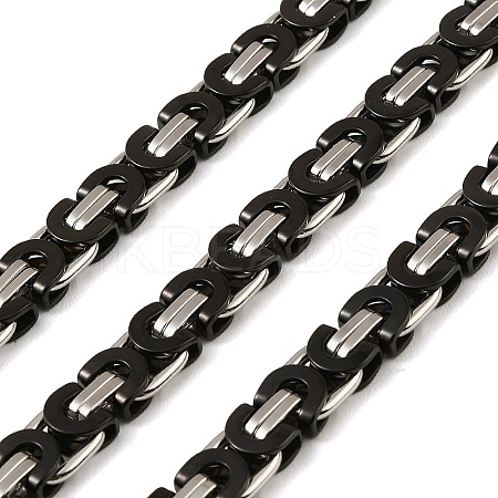 201 Stainless Steel Byzantine Chains SA-E001-14BP-04-1