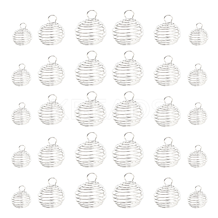 30Pcs Lantern Iron Wire Pendants Set IFIN-YW0001-23S-1