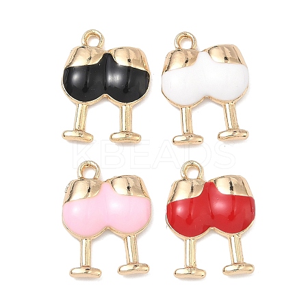 Alloy Enamel Pendants FIND-B061-03G-1