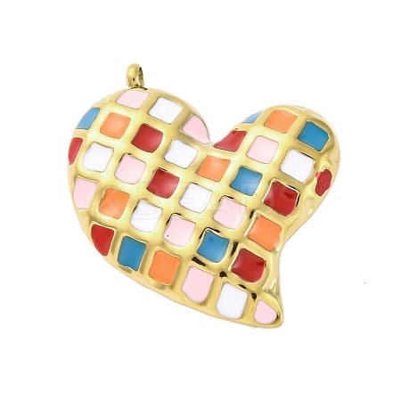 304 Stainless Steel Pendants STAS-V003-02G-01-1
