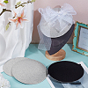 EVA Cloth Round Fascinator Hat Base for Millinery Magic LS-FIND-WH0152-947C-4