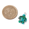 6Pcs 6 Color Dyed Synthetic Turquoise Sea Animal Pendants PALLOY-JF02725-2