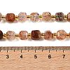 Natural Black Gold Rutilated Quartz Beads Strands GG-CBABD99-03A-5