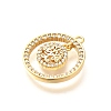 Brass Micro Pave Cubic Zirconia Pendants KK-G519-07G-05-2