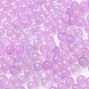 Luminous Glow in the Dark Transparent Glass Round Beads GLAA-F124-B01-3
