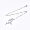 Non-Tarnish 201 Stainless Steel Pendant Necklaces LS-NJEW-T009-JN024-1-45-2