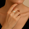 4Pcs 2 Colors Brass Micro Pave Cubic Zirconia Adjustable Cuff Open Rings RJEW-HY0001-26-5