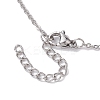 304 Stainless Steel Cable China Necklaces NJEW-JN04868-02-6