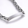 Tarnish Resistant 201 Stainless Steel ID Bracelets BJEW-F331-07P-2