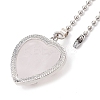Heart Natural Rose Quartz Ceiling Fan Pull Chain Extenders FIND-JF00118-02-3