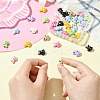45Pcs 9 Colors Baking Paint Zinc Alloy Beads FIND-CJ0003-97-4